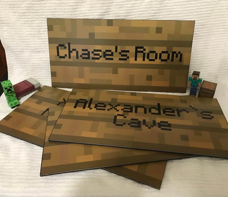 Product Image of the Minecraft Wall Sign