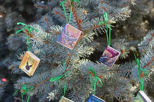Product Image of the Harry Potter Book Christmas Ornaments