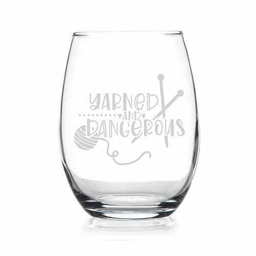 Product Image of the Knitting Stemless Wine Glass