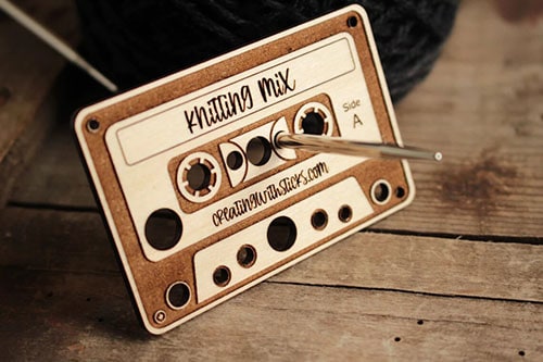 Product Image of the Mini Wooden Cassette Tape Needle Gauge