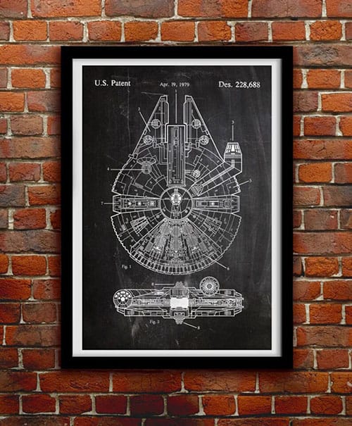 Product Image of the Star Wars Millennium Falcon Wall Decor