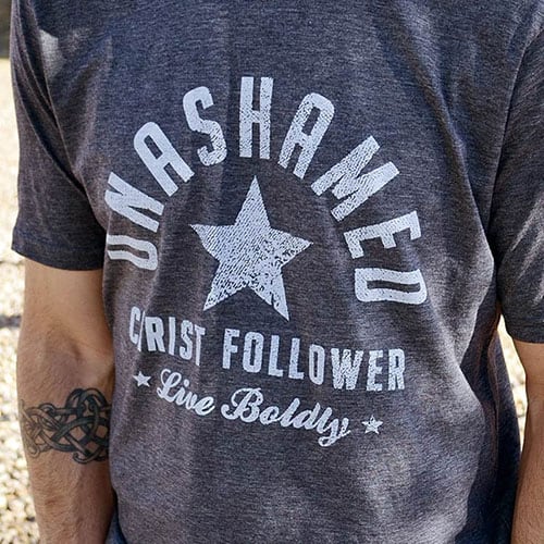 Product Image of the Unashamed Christ Follower T-Shirt