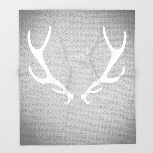 Product Image of the Antlers Throw Blanket