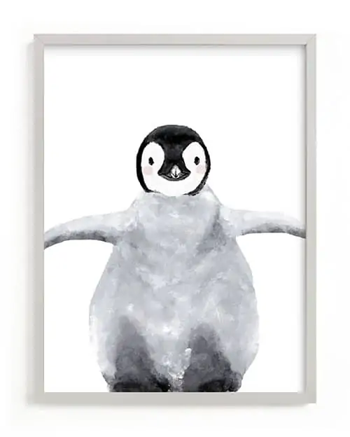 Product Image of the Baby Penguin Wall Art