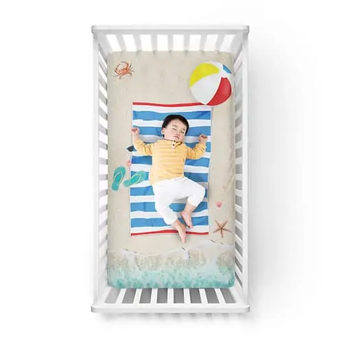 Product Image of the Beach Baby Scenic Crib Sheet