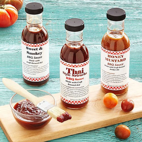 Product Image of the Beer-Infused BBQ Sauce Set