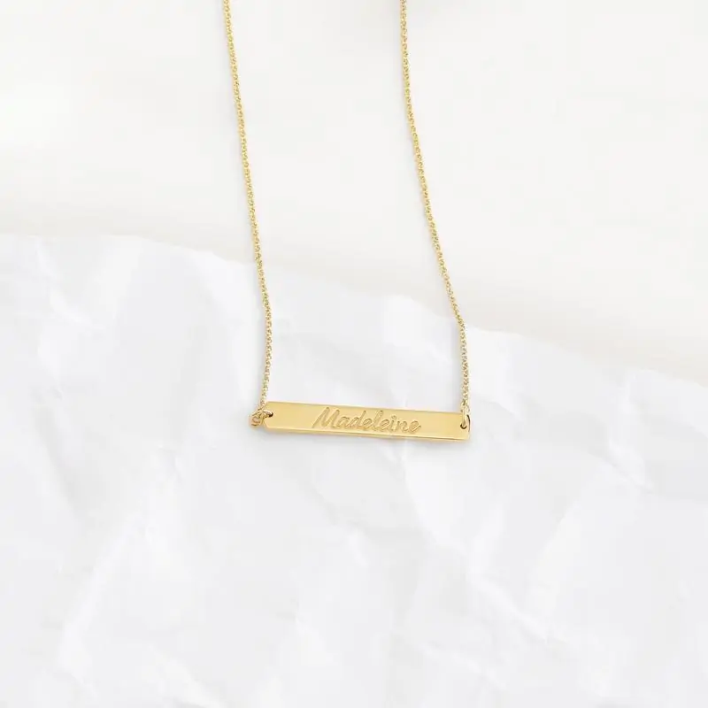 Product Image of the Custom Horizontal Bar Necklace
