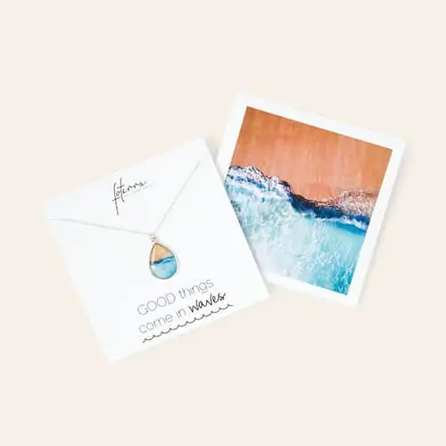 Product Image of the Go To Your Happy Place - Ocean Necklace