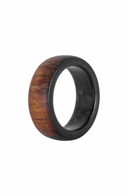 Product Image of the Koa Wood & Carbon Fiber Ring