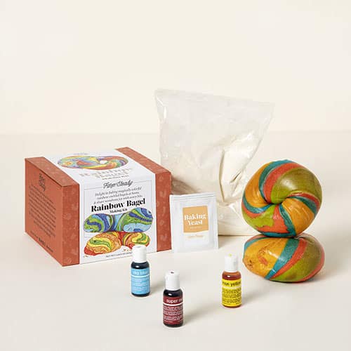 Product Image of the Make Your Own Rainbow Bagel Kit