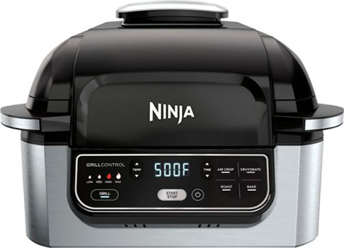 Product Image of the Ninja 5-in-1 Indoor Grill with Air Fryer, Roast, Bake, & Dehydrate