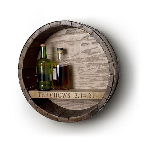 Product Image of the Personalized Wine Barrel Hanging Bar