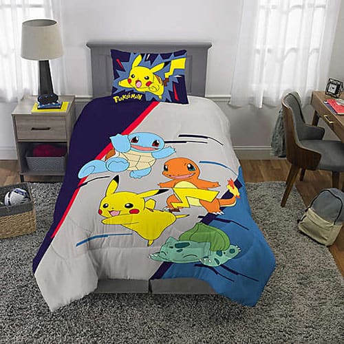 Product Image of the Pokemon 2-Piece Reversible Twin/Full Comforter Set