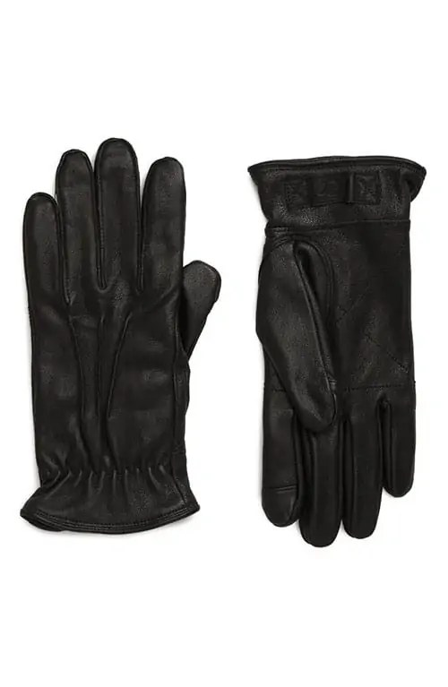 Product Image of the Three-Point Leather Tech Gloves