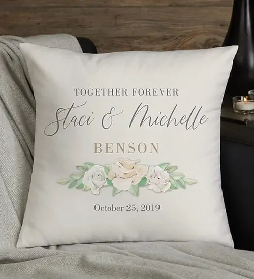 Product Image of the Floral Anniversary Throw Pillow