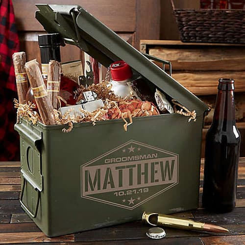 Product Image of the Groomsmen Personalized Ammo Can
