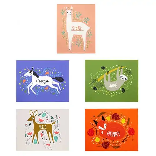 Product Image of the Personalized Animal Prints