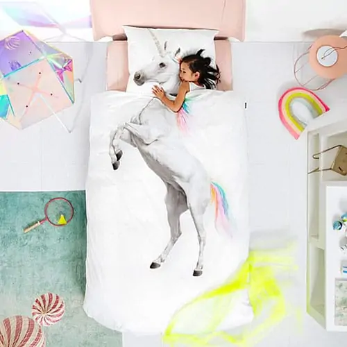 Product Image of the Unicorn Duvet and Pillowcase Set