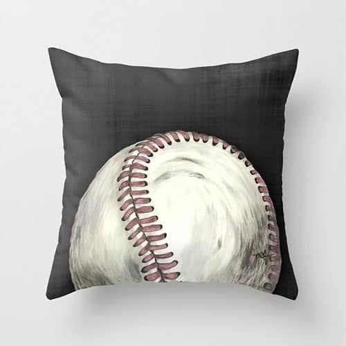 Product Image of the Vintage Baseball Throw Pillow