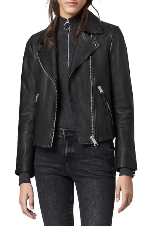 Product Image of the Women’s Leather Biker Jacket