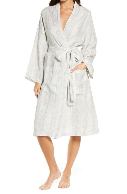 Product Image of the Women’s Stripe Linen Robe