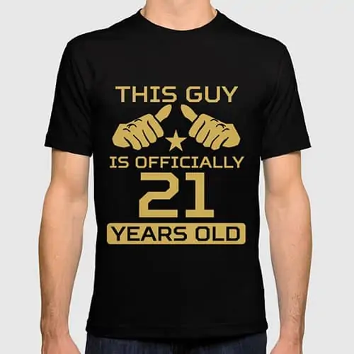 Product Image of the 21st Birthday T-Shirt