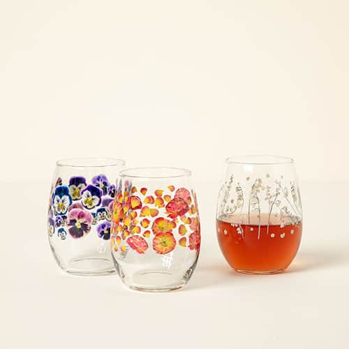Product Image of the Birth Month Flower Glass