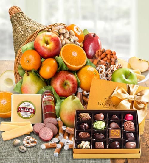 Product Image of the Cornucopia Of Fruit Gift Basket