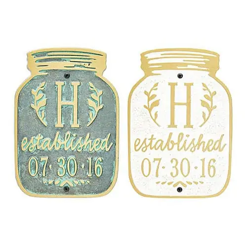 Product Image of the Mason Jar Home Plaque