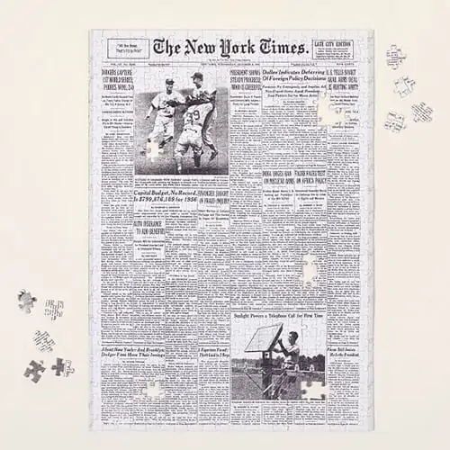 Product Image of the New York Times Custom Front Page Puzzle