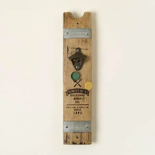 Product Image of the Personalized Backyard Brews Bottle Opener