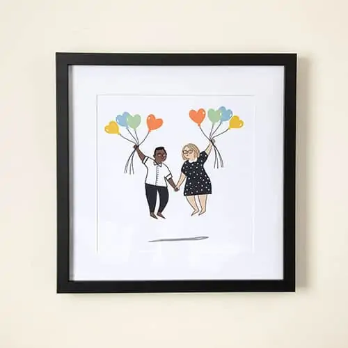 Product Image of the Love is in the Air Custom Portrait