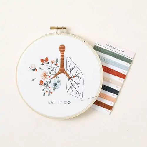 Product Image of the Mental Health Embroidery Kit