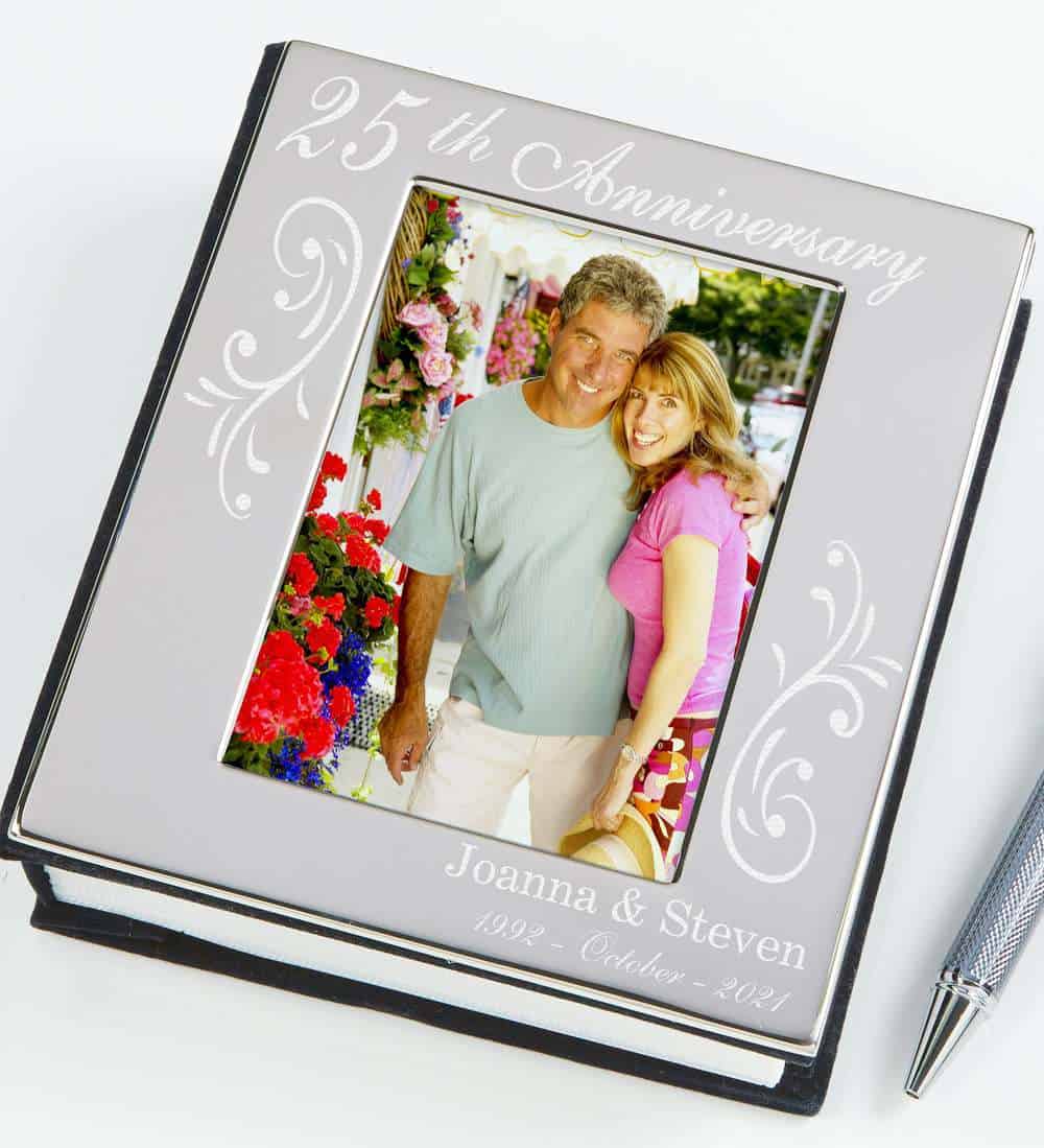 Product Image of the 25th Anniversary Silver Photo Album