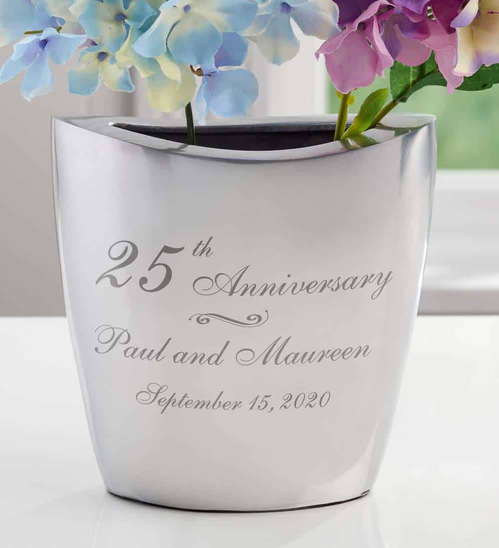Product Image of the Personalized Anniversary Vase