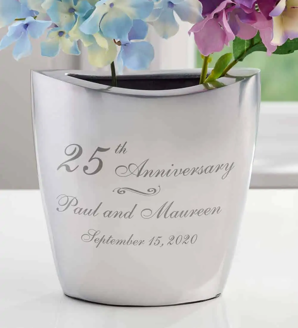Product Image of the Personalized Anniversary Vase