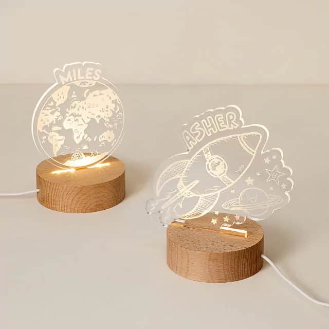 Product Image of the Personalized Earth and Space Nightlights