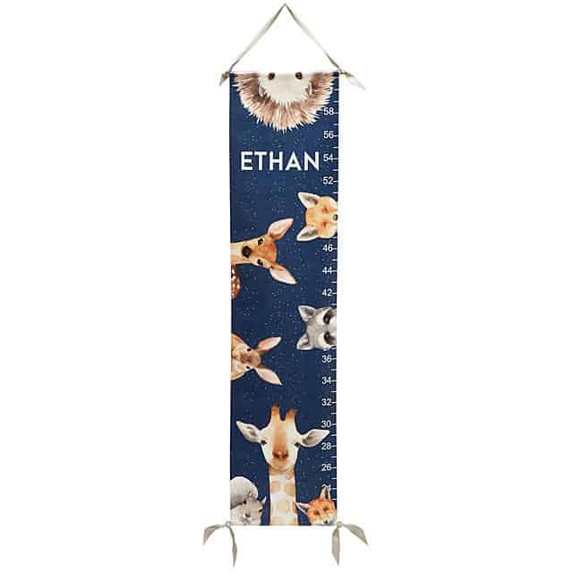 Product Image of the Woodland Animals Growth Chart