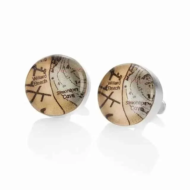 Product Image of the Custom Map Cufflinks