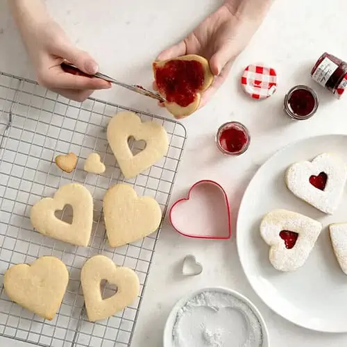 Product Image of the DIY Heart Linzer Cookies Kit