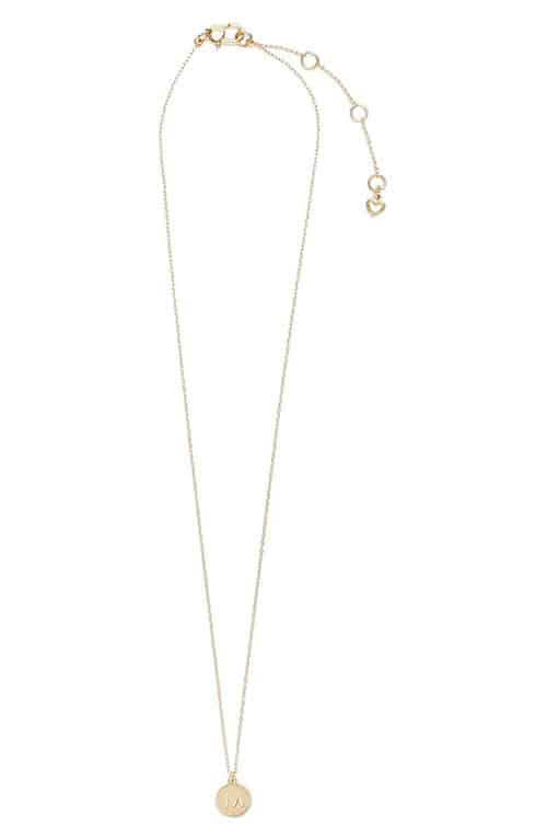 Product Image of the Kate Spade Mini Initial Pendant Necklace