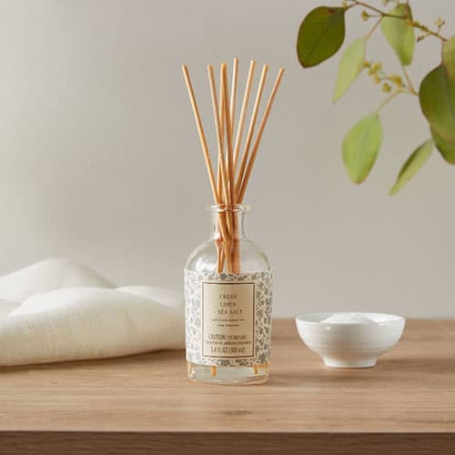 Product Image of the Linen and Sea Salt Glass Diffuser