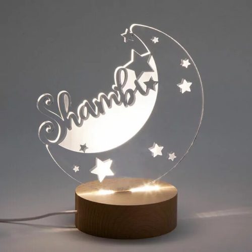 Product Image of the Personalized Moon & Stars Nightlight