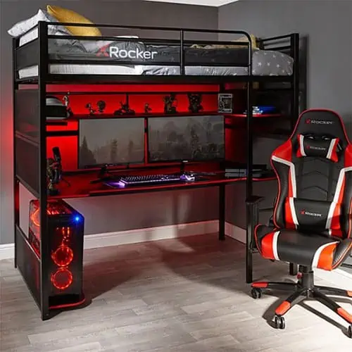 Product Image of the Gaming Bunk Bed With Desk