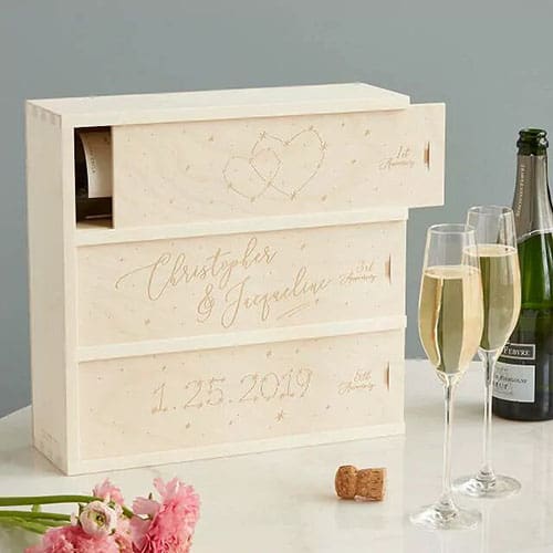 Product Image of the Personalized Written in the Stars Wine Box