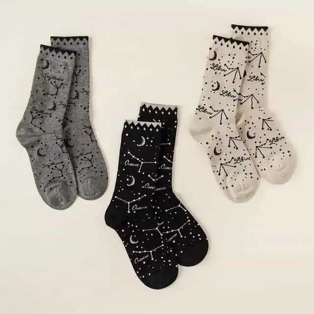 Product Image of the Zodiac Star Sign Socks