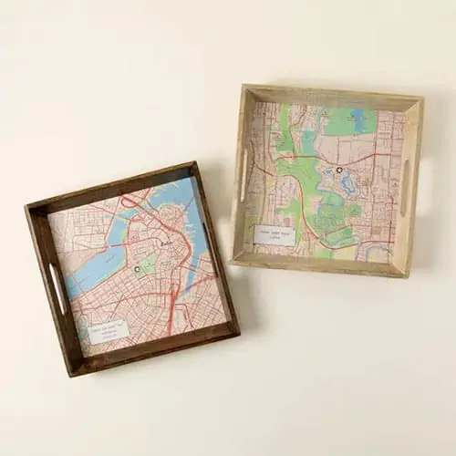 Product Image of the Custom Map Serving Tray