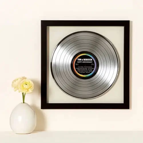 Product Image of the Personalized Metallic Record