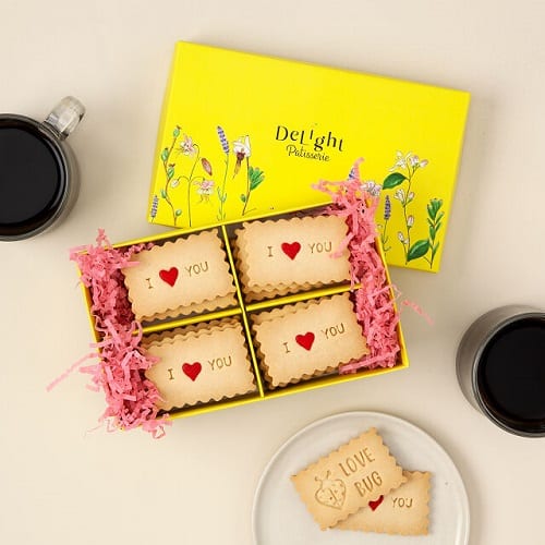 Product Image of the Love-Message Shortbread Cookies
