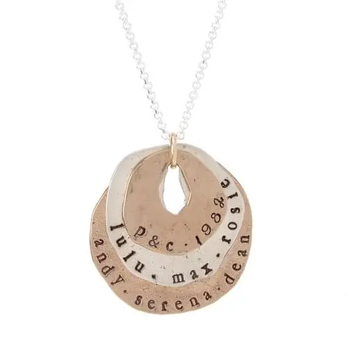 Product Image of the Personalized Family Circles Necklace